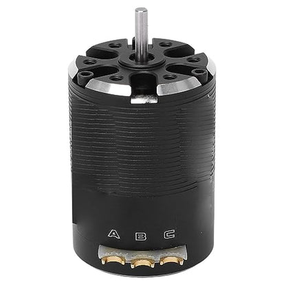 RC Brushless Motor 2300KV High Performance Sensored Brushless Motor for 1/10 RC Cars Black Aluminium 1 Unit
