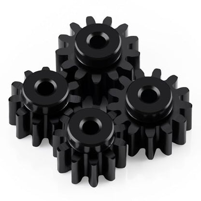 4Pack Hard Plastic Upgrade Pinion Gear Set Motor Gears 11T 13T 0.5M 2mm Shaft Compatible with Losi 1:24 Micro-B 2WD Buggy Upgrades Parts