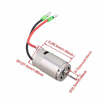 RC Motor, 390 Brushed Motor High Torque Electric Brushed Motor for 1/16 1/18 Remote Control Cars