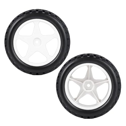 4pcs Tires&Hard Drift Wheels 12mm for Tamiya TT01 TT02 XV-01 HPI | RS4 1/10 RC Car Upgrade On Road Tyres