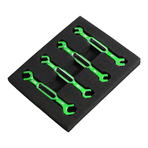 kingsea RC Car Wrench Aluminum Alloy Turnbuckle Nut Ball Joint Remover 3.0/3.2/3.5/3.7/4.0/5.0/5.5/6.0mm Universal Repair Tool Compatible with RC Car Boat RC Drone, Green - color: Green