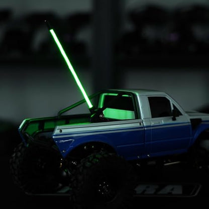 INJORA LED Whip Light Side Fixed for 1/18 SCX24 1/24 RC Crawlers (Green) - color: Green