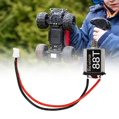 RC Brushed Motor 030 Upgrade Carbon Brush Motor 88T RC Carbon Brushed Motor Replacement Compatible with AXIAL SCX24 1/24 RC Car