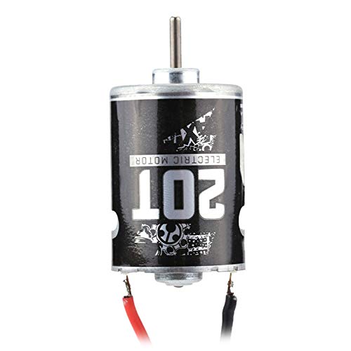 540 Brushed Motor, 20T/25T RC Car Motor 3.5cm/1.38in Diameter Metal RC Model Update Accessory for 1/10 Scale Remote Control Car (20T)