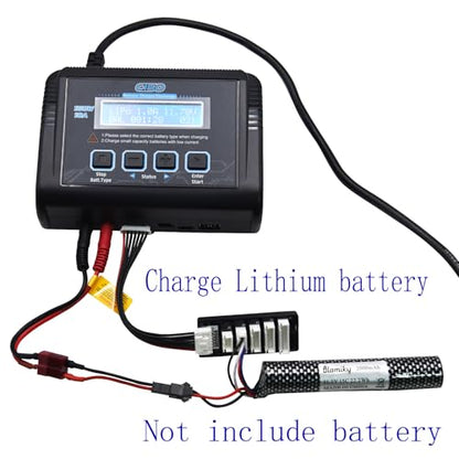 Blomiky 150W AC/DC 10A Smart Battery Balance Charger and Discharger for RC Cars Drones Boats 1S-6S Lipo Life Battery or 1S-15S NiCD/NiMH / C150 Charger
