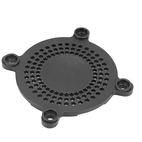 RC Fan Cover 50mm Aluminum Alloy CNC Machining ESC Cooling Fan Cover, Lightweight Protective Cover for RC Car ESC with Enhanced Heat Dissipation and Rugged Design (Black) - color: Black