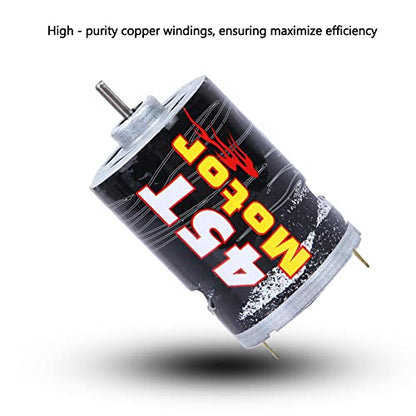 540 Brushed Motor Spare Part Accessory for 1/10 RC Car Boat Model, High - Purity Copper Windings with Super Large Bearing, Precisely Balanced Rotor for Stable Performance (M540-45T) - size: M540-45T