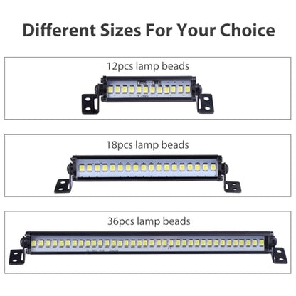AIMROCK RC Car Light Bar Roof Lamp Kit w/20 LEDs for 1/10 Slash Stampede Rustler TRX-4 Senton Granite SCX10 RC4WD D90 (80mm) - size: 80mm