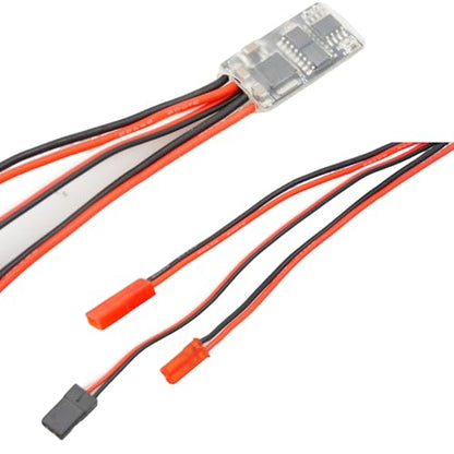 10A Brushed ESC 1-3S Two Way Motor Speed Controller with Brake/Without Brake 1A BEC for RC Vehicle Car Boat Model - color: 2pcs Two Way W Brake
