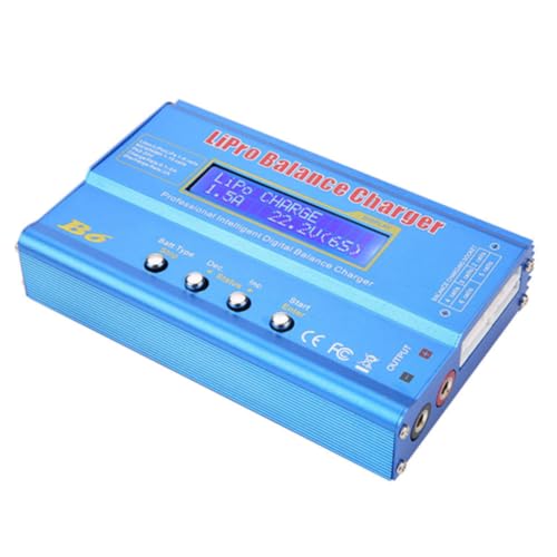 Walfront B6 Balance Charger RC Battery Charger Digital 80W Life NiMH NiCd (New B6 LCD Screen Digital RC NiMh)