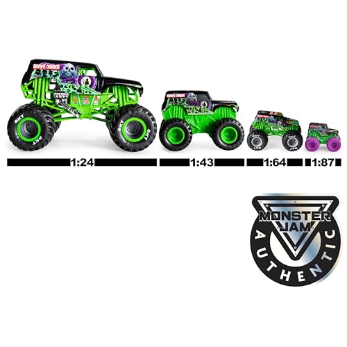 Monster Jam, Official Mini Mystery Collectible Monster Truck 12-Pack, 1:87 Scale, Great Gift for Birthday Parties - color: Mini 12-pack