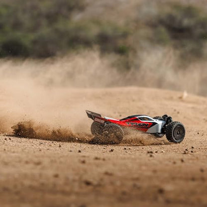 ARRMA Typhon GROM 4x4 RC Buggy, RTR, Red/White ARA2106T2 | Smart Small Scale, Battery Included, Charger Included - color: Red/White