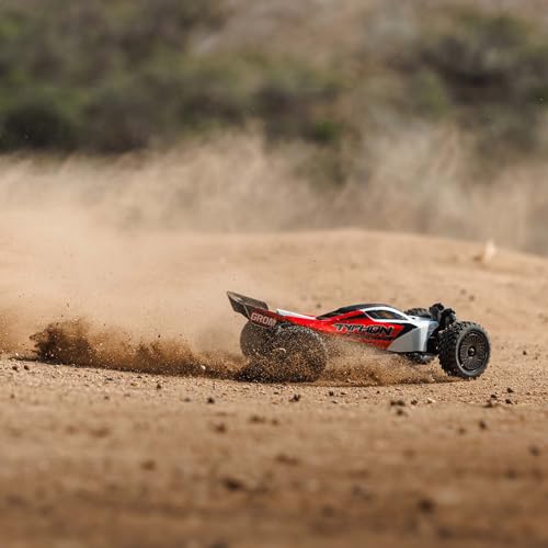 ARRMA Typhon GROM 4x4 RC Buggy, RTR, Red/White ARA2106T2 | Smart Small Scale, Battery Included, Charger Included - color: Red/White