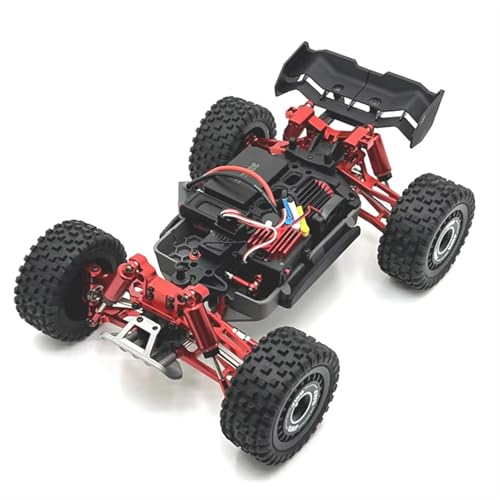 RC Accessory Compatible with MJX 16207 16208 16209 16210 Metal Front and Rear Suspension Arm Steering Cup Link Rod Set 1/16 RC Car Upgrade Parts Kit(Red,16207) - color: Red, size: 16207