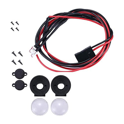 1:10 Metal Bull Bar Bumper Set for WPL D12 RC Crawler Truck Toy, CNC Machined Front Rear Bumper to Your Car, Easy Installation, Upgrade Your Truck Style, 1 - Front Round Light - color: Front Round Light