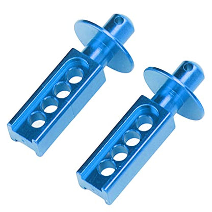 RC Parts, Lightweight Aluminum Alloy Body Post with Adjustable Height for Mini EREVO Mini Slash 1/16, 2 Pcs Set (Blue) - color: Blue