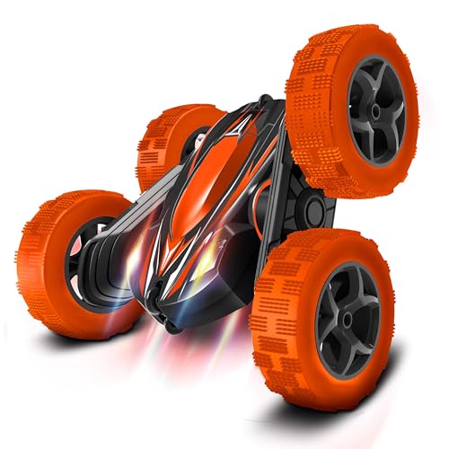 FREE TO FLY Remote Control Car Rc Cars - Drift High Speed 4Wd Off Road Stunt with 360° Flips - Christmas Birthday Gifts Racing Toys for Kids Age 8-12 6-8 3-5 - color: Orange