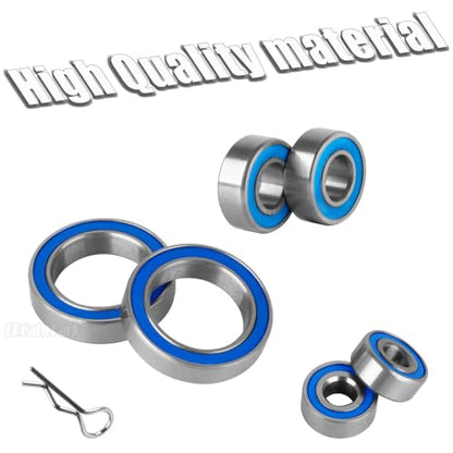 Steel Bearing Kit & Bearing Screw Kit Upgrades Part for TRX4/TRX-4 K5 Blazer/Bronco Ranger/Crawler kit Defender,RC Bearing Kit Rubber Seals Hops Up,Navy Blue - color: Navy Blue - (42 Pcs)