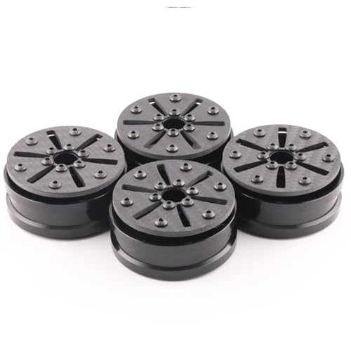 1.9" Aluminum Beadlock Wheel Rims 4PCS Carbon Fiber for 1/10 RC Crawler TRX4 Axial Capra SCX10 VS4-10 Gen8 Upgraded Carbon Fiber 1.9 Beadlock Wheel Rims - style: TXW-LG-A