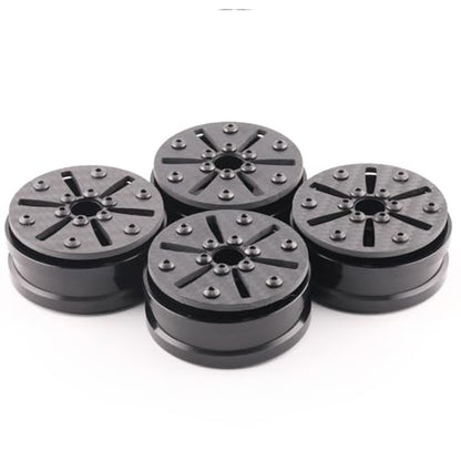 1.9" Aluminum Beadlock Wheel Rims 4PCS Carbon Fiber for 1/10 RC Crawler TRX4 Axial Capra SCX10 VS4-10 Gen8 Upgraded Carbon Fiber 1.9 Beadlock Wheel Rims - style: TXW-LG-A