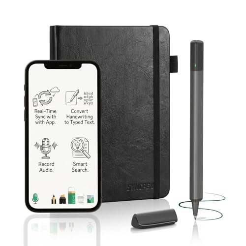 SyncPen Digital Notebook Smart Pen Set | Real Time Sync from Paper to App, Bluetooth Pen with OCR and Audio Recording | Gift for Students, Creators & Professionals