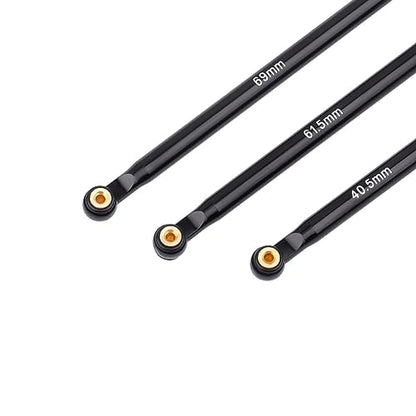 Hobbypark Aluminum Links Set for Axial SCX24 Deadbolt AXI90081 B17 Upgrades Chassis Links Suspension Linkage