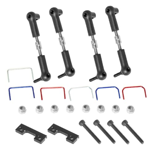 RC Front Rear Sway Bar Kit for Traxxas E-Revo/Mini Slash 1/16 RC Car Modify & Upgrade