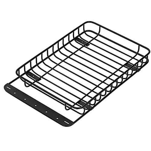Roof Rack, Lightweight Metal Luggage Carrier for RC Truck Accessories, 1/10 Scale Off-Road Vehicle Parts for Hobbyists, Crawlers, and Trail Enthusiasts