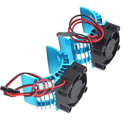 RC Remote Control Car Engine Motor Heatsink 540 Brushed Motor Fan with Heatsink RC Accessory(Blue)