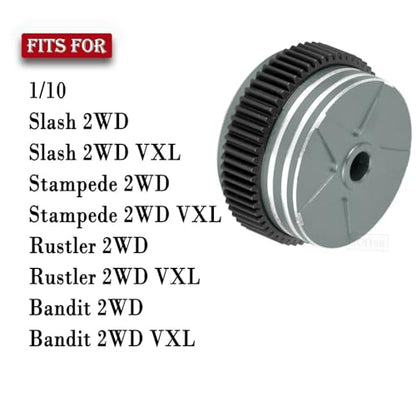 RC Differential Case Upgrades Part for 1/10 Slash 2WD VXL,Stampede 2WD VXL XL-5,Rustler 2WD VXL XL-5,Bandit 2WD VXL,Aluminum Alloy Differential Case Hop Ups,Titanium - color: Titanium - (Upgrades)