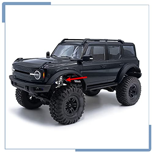RC Shock Absorber 56mm Dampers, Titanium | Aluminum Alloy, Ajustable Shocks, For TRX4M Upgrades 1/18 Scale, RC Crawler Car, Accessories - color: Titanium