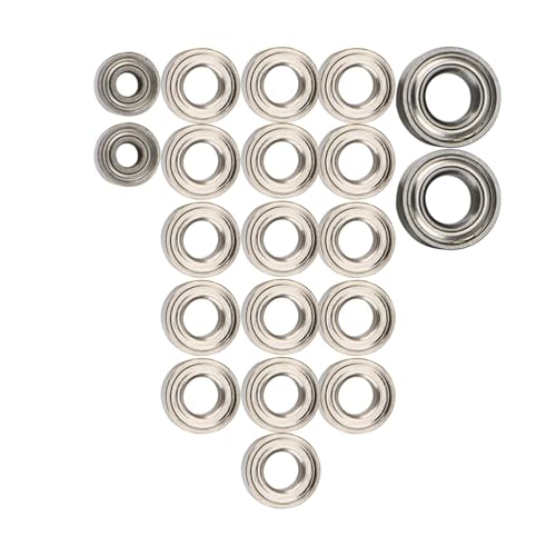 Bearing Kit for Axial for SCX24 90081 AXI00001 AXI00002 1/24 RC Crawler Car Spare Parts Accessories 20Pcs Steel Ball Bearing Set