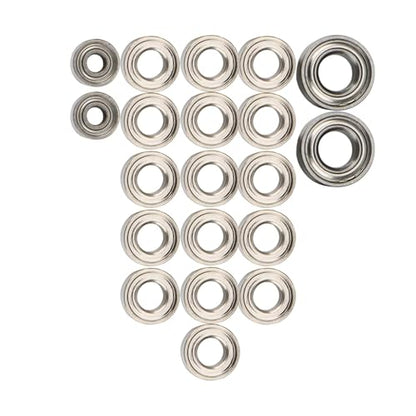 Bearing Kit for Axial for SCX24 90081 AXI00001 AXI00002 1/24 RC Crawler Car Spare Parts Accessories 20Pcs Steel Ball Bearing Set