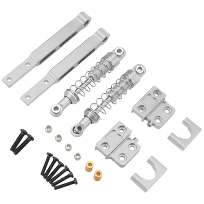 Metal Rear Axle Shock Link Rod Leaf Spring Upgrade Link Suitable for Mangniu 1/12 MN82 MN82S MN82PRO 1/12 Scale RC Climbing Car (Silver) - color: Silver