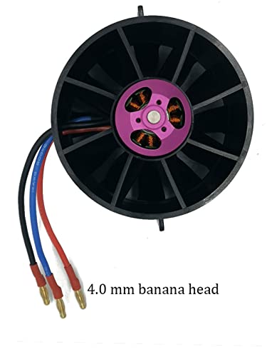 DD 90mm EDF 12 Blades Ducted Fan with 1450KV RC Brushless Motor Balance Tested for EDF 6S RC Jet Airplane - size: 90MM EDF, style: Motor Only