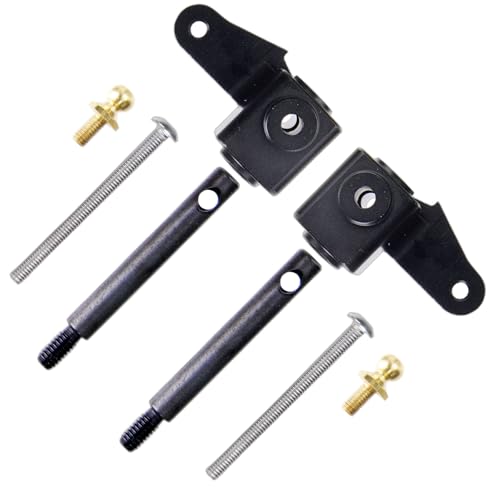 1/10 Knuckle Arm Set Upgrade for Blackfoot Monster Beetle RC Cars | Fits Blackfoot / Monster Beetle / Frog +More - Aluminum Upgrade - Replacement Parts - Black