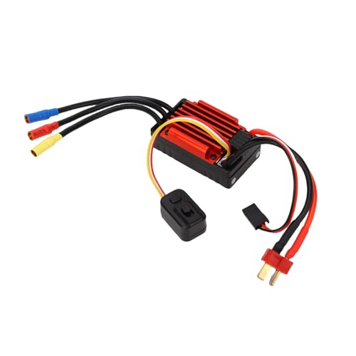Jeanoko RC Brushless ESC Multi Guard Rain Proof Speed Controller for 1/10 Trucks Quads, ESC for Racing Cars, 4-9 NiMH Battery