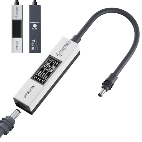 Starlink Power Monitor for Mini & Gen 3, Real-Time Power Meter Tester with OLED Display, On/Off Switch, 0-57V Input/OverCurrent Protection for Starlink Mini Accessories & Car Adapter