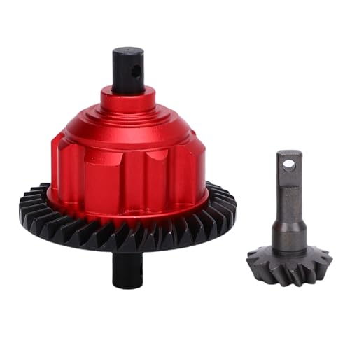 RC Car Differential Gear, Upgrade Rear Diff Gears Kit Seamless Replacement for 1/10 MAXX Slash (Red) - color: Red
