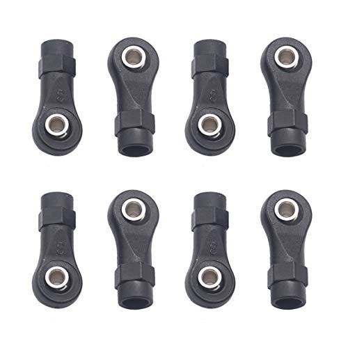 Share Goo 10Pack M4 Plastic Tie Rod End Ball Joint Link Ball Head Holder Compatible with Traxxas TRX-4 Axial SCX10 HSP 90046 90047 1/10 RC Crawlers Car (25mm) - size: 25mm