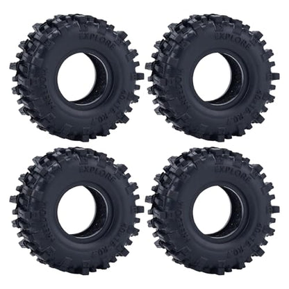 DJX 40 * 16mm 0.7" Tires Super Soft & Sticky Tire for Axial SCX30 Redcat Ascent-32 1/30 1/32 RC Crawler Car Upgrades Parts