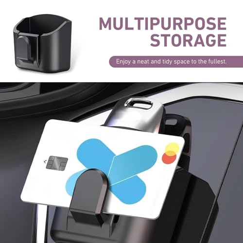 Car Key Box, Front Seat Car Organizer, Center Console Remote Control Box, Universal Car Accessories (Black) - size: Key Box (With Hook)