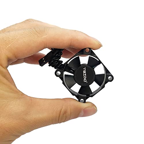 2Pack YSIDO RC Motor Cooling Fan Heatsink 3010 3510 4010 Cooler DC 5-8.4V Compatible with HSP HPI Wltoys Himoto Tamiya Redcat 1/10 1/8 RC Car Truck Boat 3650 540 550 4268 4274 Motor (2pcs 3510 Fan)