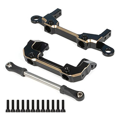SCX10 Capra Brass Bumper, Brass Counter Weight Black Coating for Axial SCX10 III RC Crawler 1/10 SCX10 Capra Unlimited Trail Buggy UTB10 RTR 1.9 4WS Upgrade Part (D- 2pcs Bumper/Body Mounts) - color: D- 2pcs Utb10 Bumper / Body Mounts