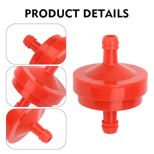 2PCS Lawn Mower Fuel Filter, 1/4" 150 Inline Micron Gas Fuel Filter, Replaces OEM #BS 298090S, Car Accessories Replacement, for Engines Without Fuel Pump