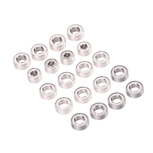 Dpofirs Stainless Steel Upgrade Bearing Kit 20-Piece | 3x6x2mm 3x6x2.5mm 2x5x2.5mm for Axial SCX30 RC Crawler