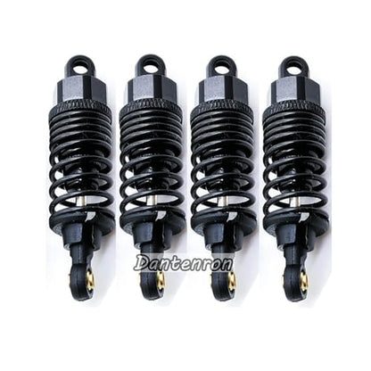 4Pack RC Car 102004 Adjustable Shock Absorber Damper Upgrade Parts Replacement Accessory 68mm For 1/10 RC On Road Drift Rally Car HSP 94102 94122 HPI Losi Axial Tamiya Redcat (Black) - color: Black