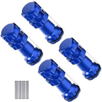 Aluminum 17mm Wheel Hub Hex 30MM Extension Adapter with Pins + O Ring for 1/8 HSP RC Hobby Car Buggy Monster Truck 2 Sets(Navy Blue) - color: Navy Blue