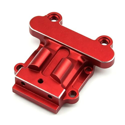 Aluminum Upgrade Parts Set for ARRMA 1/16 Mini Kraton 3S, Front/Rear Upper/Lower Arm, Gearbox Cover, Wing, Steering Link (Red Front Gearbox Cover) - color: Red Front Gearbox Cover