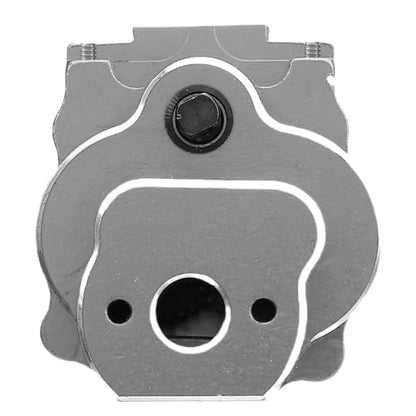 RC Complete Transmission, CNC Aluminum Alloy 24:1 Complete Transmission Smooth Operation for 1/18 RC Crawler Car Upgrade Part (Grey) - color: Grey